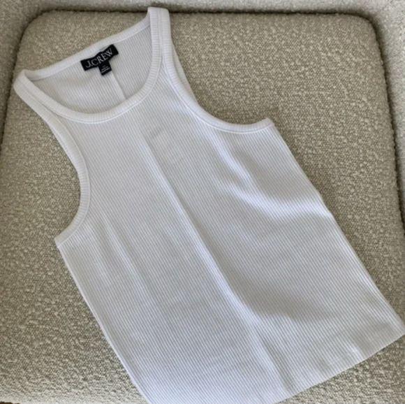 White Ribbed Tank Tops Under $10